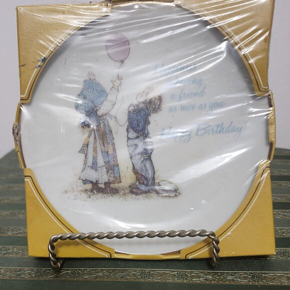 Vintage Holly Hobbie Birthday Plate - Picture 1 of 2